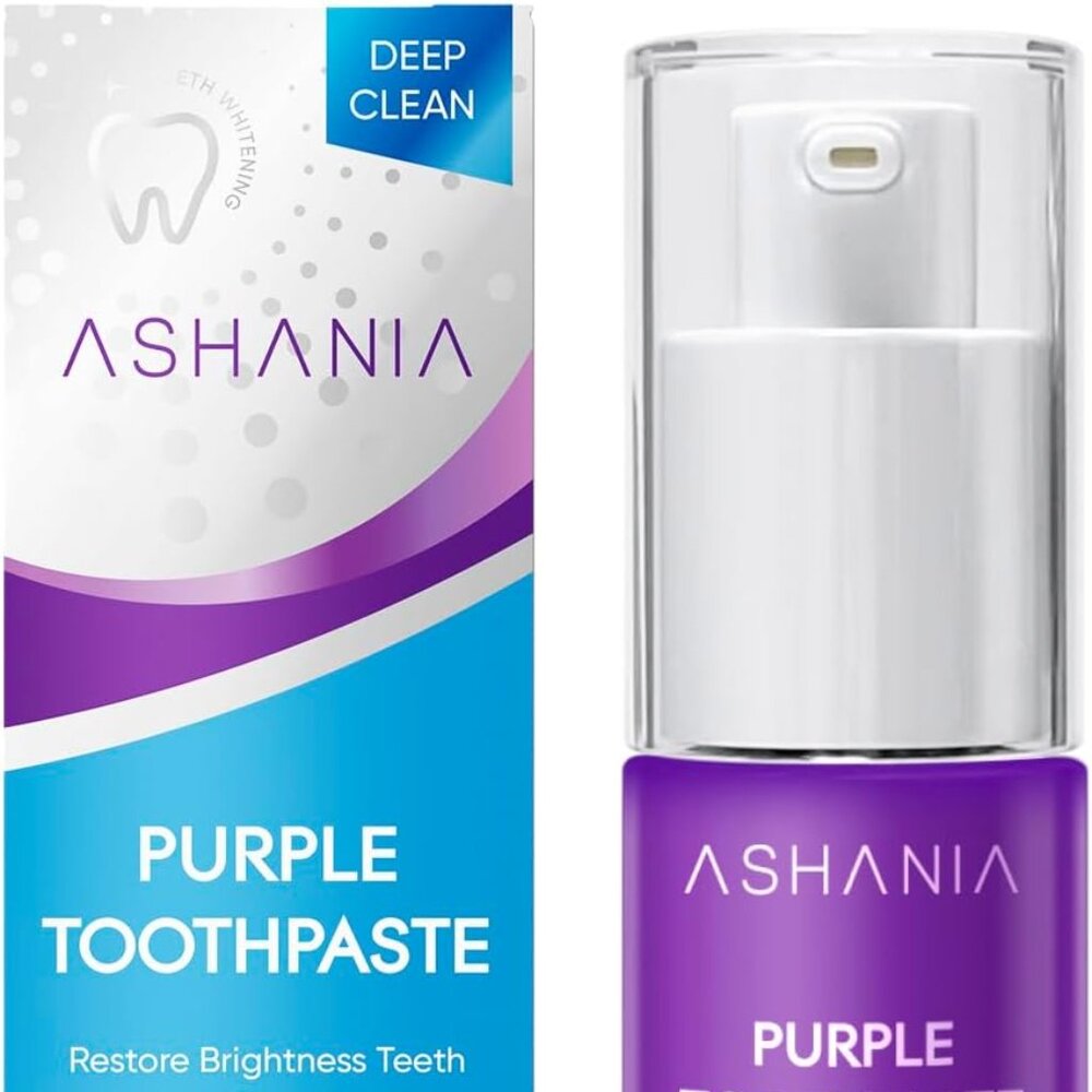 NEW Men, Women, and Childrens Purple Toothpaste for Teeth Whitening Tooth